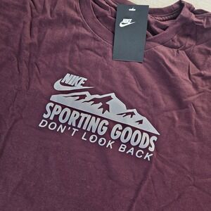 Nike Mens Neutrals Crush Tee Sporting Goods Don't‎ Look Back Burgundy Sz 2XL NWT
